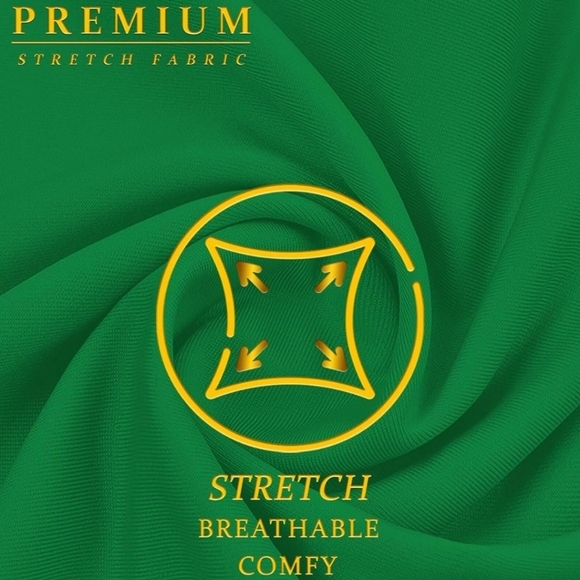 Plus Size Elegant Green Women's Jacket Blazer - Picture 3 of 5